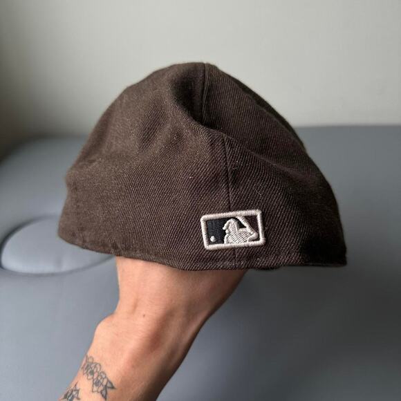 Vintage faded mlb detroit tigers fitted hat brown - Picture 3 of 7